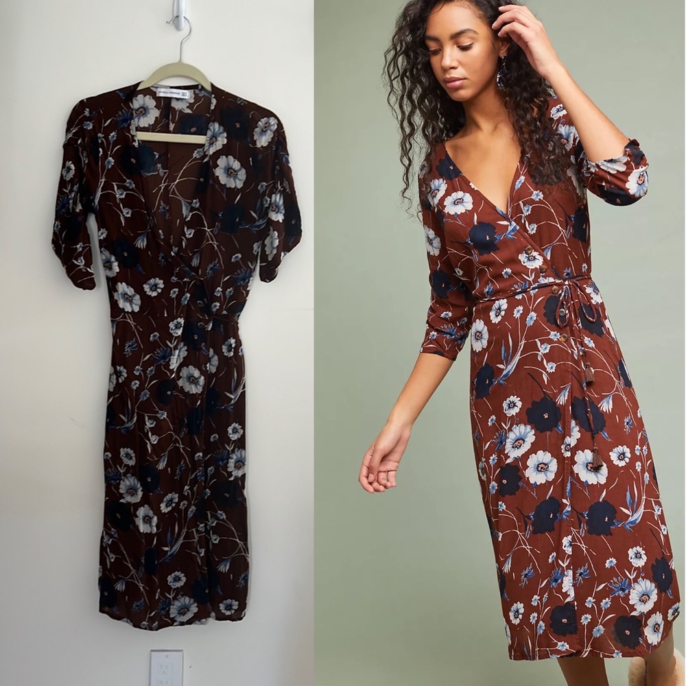 Anthropologie Faithful the Brand Aberdeen wrap dress